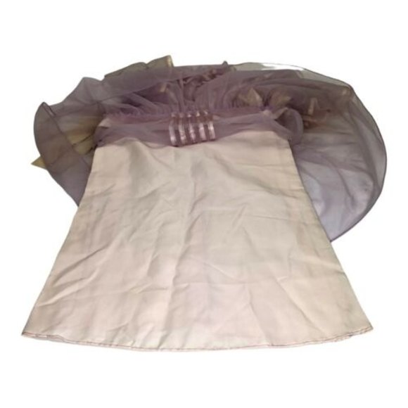 Dance Allure Dress Flower Girl Modest Ruffles Lavender Vintage 70’s New Size 6 - Picture 5 of 10